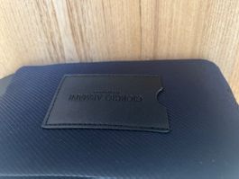 Giorgio Armani Kosmetiktasche blau neu mit Stoffbeutel
