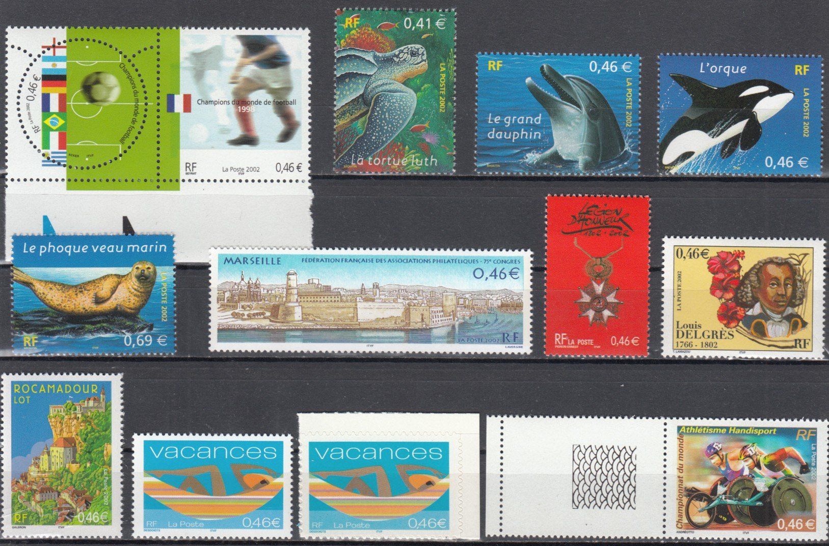 Tutti i francobolli: Frankreich 2002 postfrisch – Usato da Bürglen TG venduto da StampGraf 5