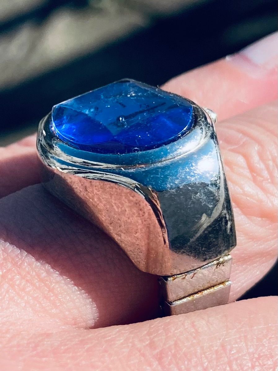 Anelli: Silberner Ring mit Uhr – Usato da Basel venduto da elocin4791 6