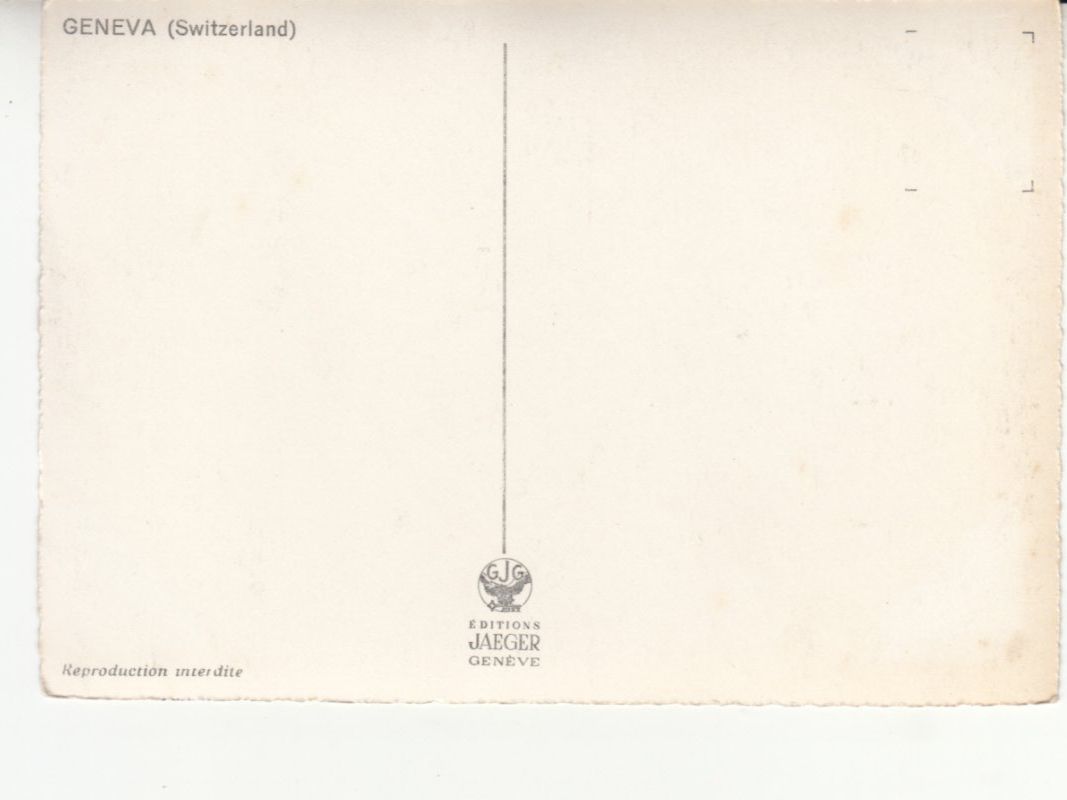Cartoline postali: Genève ca. 1950 – Usato da Bürglen TG venduto da StampGraf 1