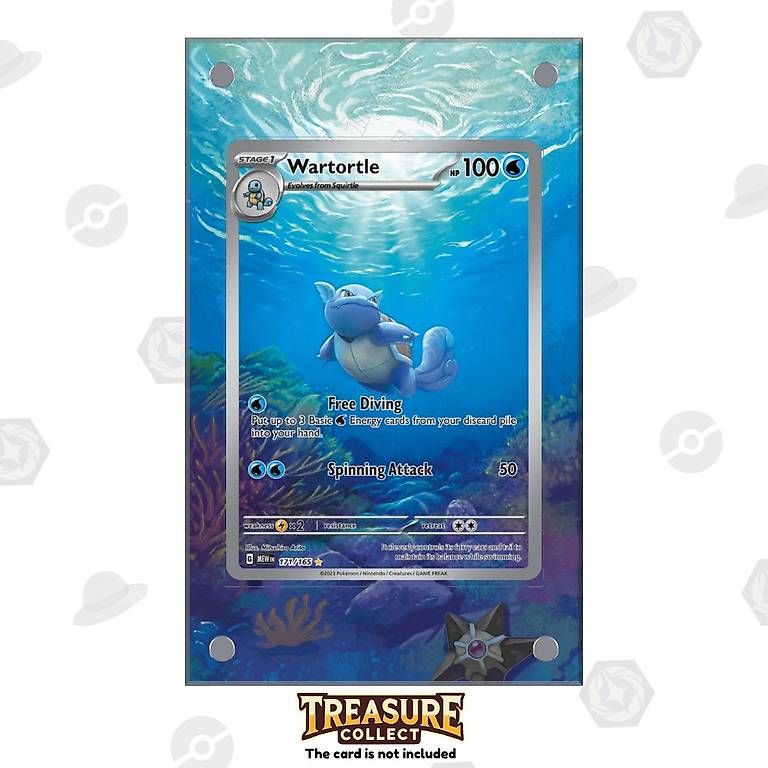 Pokémon Sammelbilder & Trading cards: Wartortle 171/165 - Pokémon Extended Artwork Display Case – Neu und originalverpackt aus Canobbio von TreasureCollect