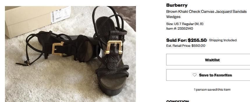 Burberry Damenschuhe: Sandalen / Sandales Burberry . 38 – Gebraucht aus Collonges von Auganien 6