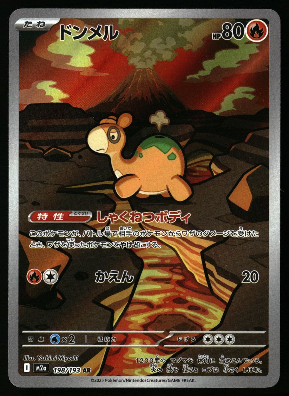 Pokémon Carte collezionabili: Numel #198 Pokemon Japanese Mega Dream Ex M2a – Usato da Feuerthalen venduto da Plazatoys