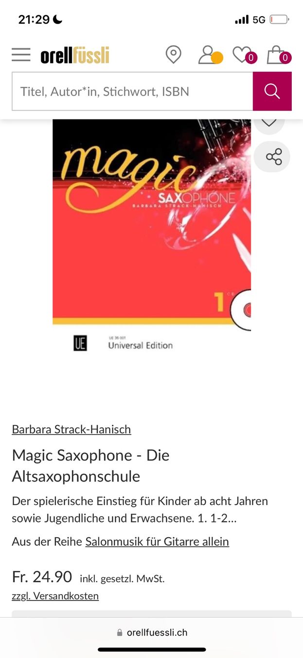Libri: Magic Saxophone nr. 1 – Usato da Männedorf venduto da iza04 6