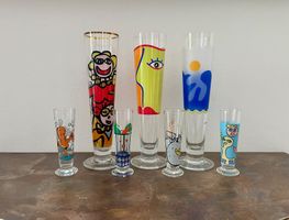 Ritzenhoff Set mit 3 lustigen Biergläser / 4 Schnapsgläsern