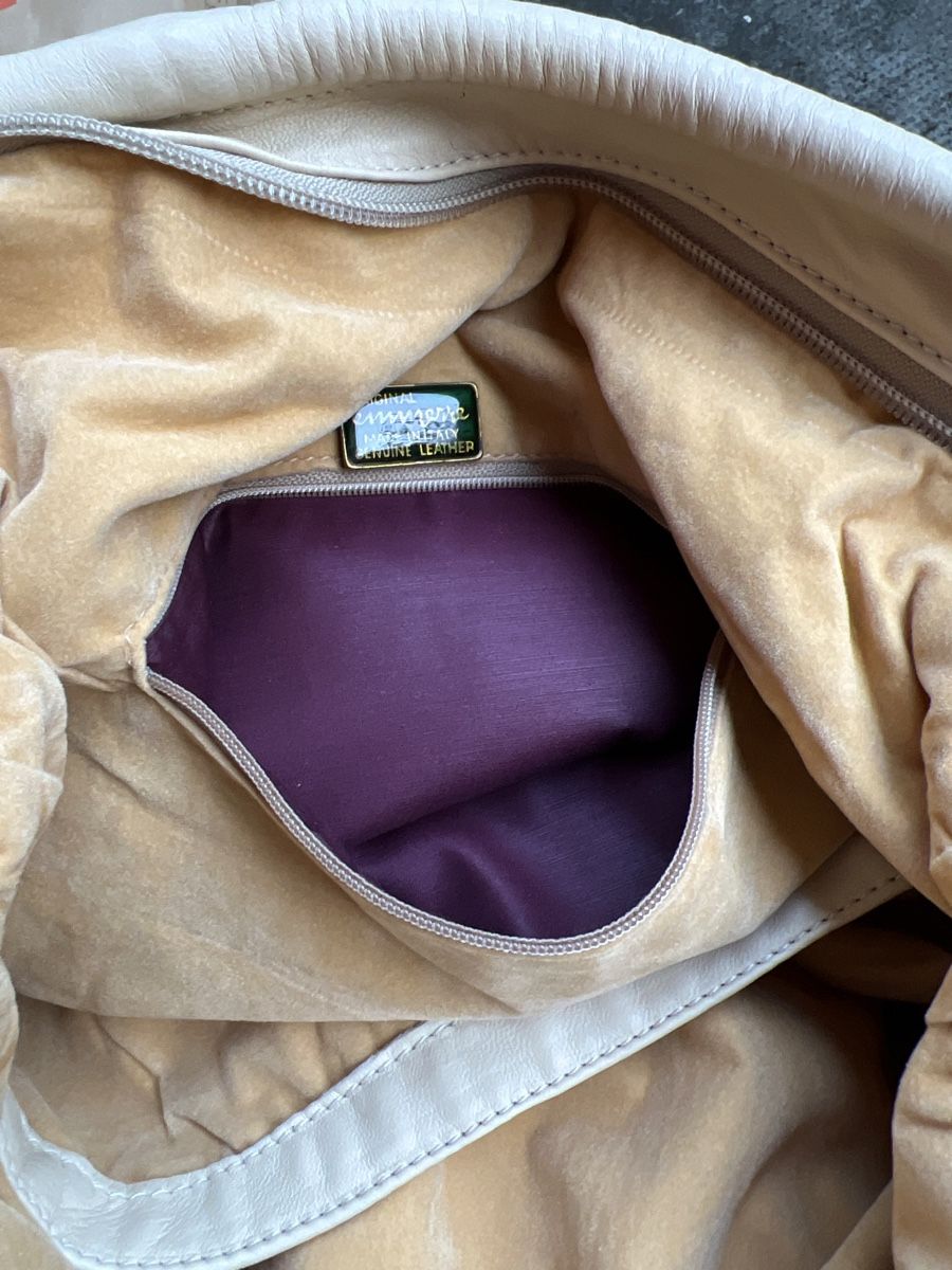 Borse da donna: Original Emmere Ledertasche / Handtasche Beige – Usato da Luterbach venduto da vatab 6