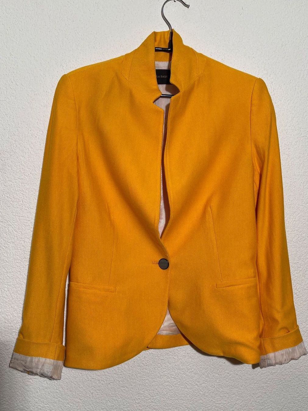 Zara Giacche: ZARA BASIC S M  28/NP65CHF Blazer Jacke Viscose Pe Gelb – Nuovo (secondo la descrizione) da Kölliken venduto da Prscoo 2