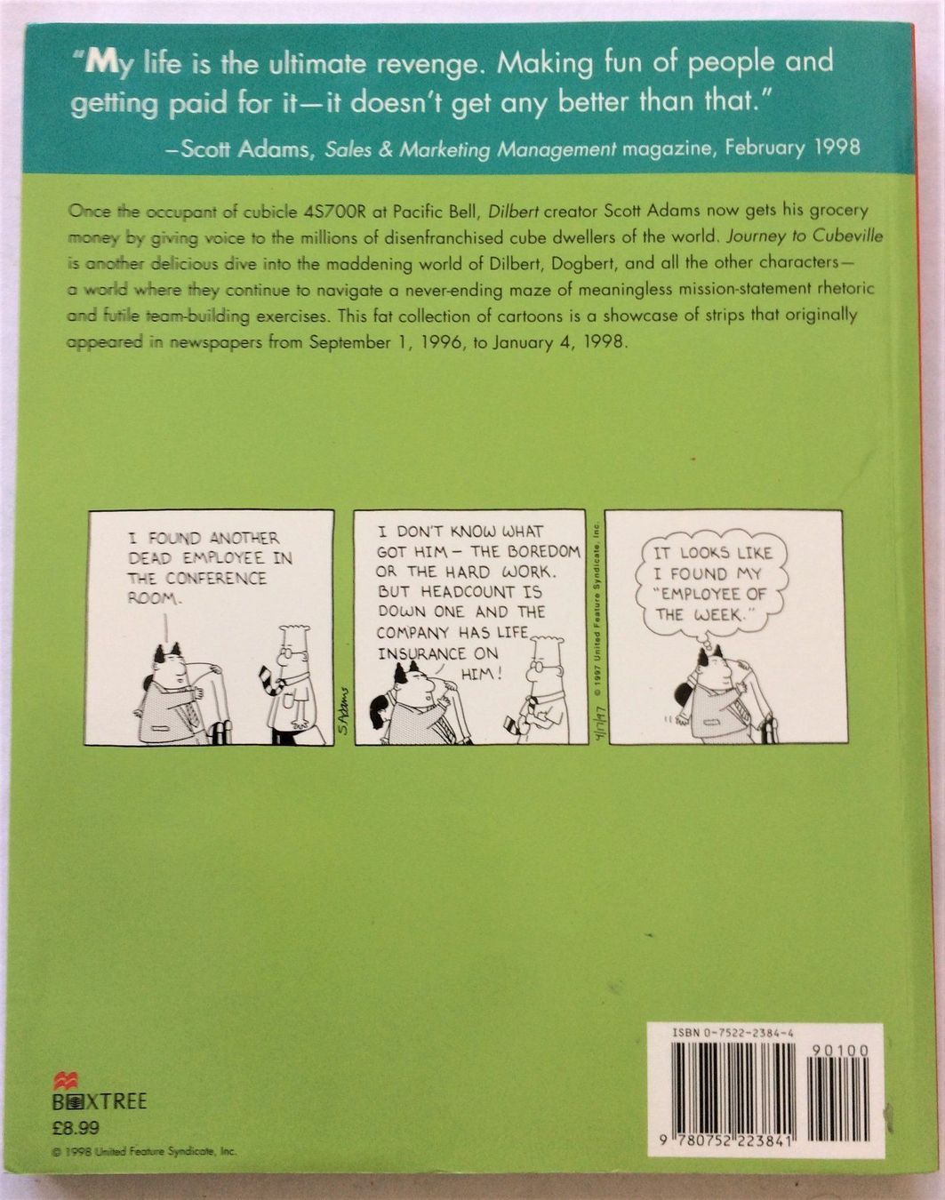 Fumetti: DILBERT - 12 - JOURNEY TO CUBEVILLE – Usato da Schaffhausen venduto da durruti 5