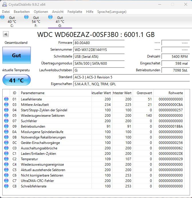 Western Digital Dischi rigidi: 6TB SATA HD von Western Digital – Usato da Wisen SO venduto da dow_g796 3