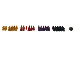 Spielfiguren und Würfel