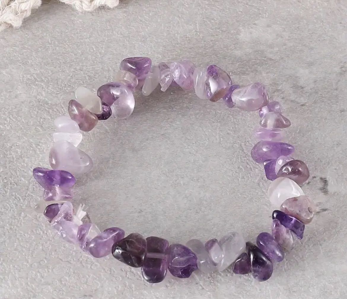 Bracciali & Braccialetti: Amethyst Armband ( elastisch/one Size) – Nuovo e nell'imballaggio originale da Gams venduto da Mariawicca
