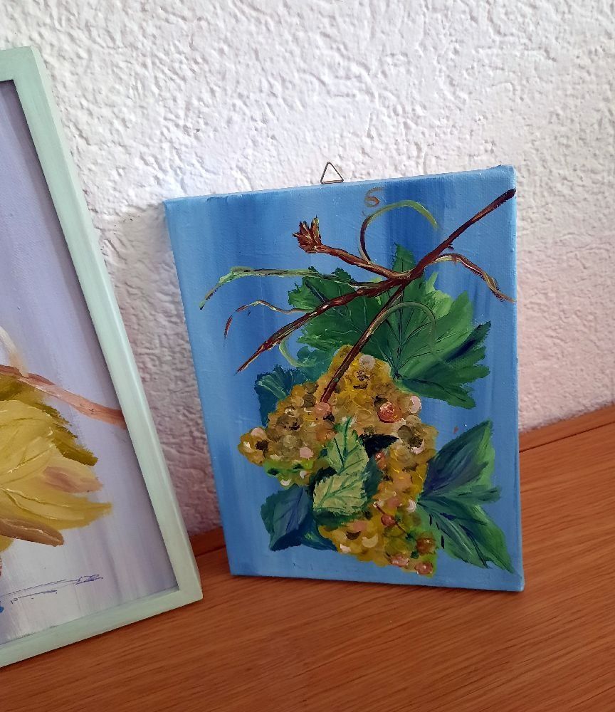 Gemälde: 3er Set Trauben Öl auf Leinwand – Neu und originalverpackt aus Eschenbach von Alicekunst 2