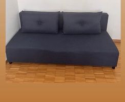 Sofa bed dark blue 190x130 cm good condition