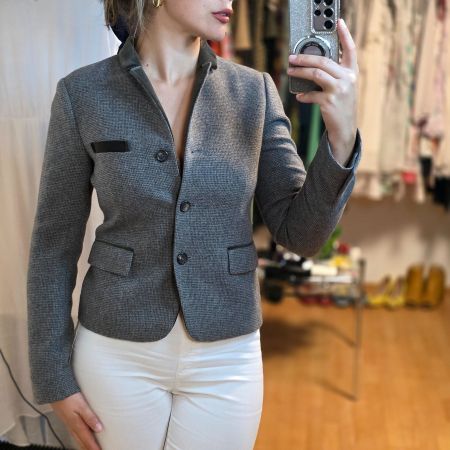 ETRO Milano Luxus Blazer Gr.38/M Designer Wolle TOP