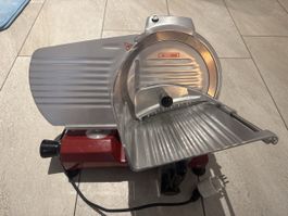 ggmgastro Aufschnittmaschine Rot, Top Zustand, wenig benutzt