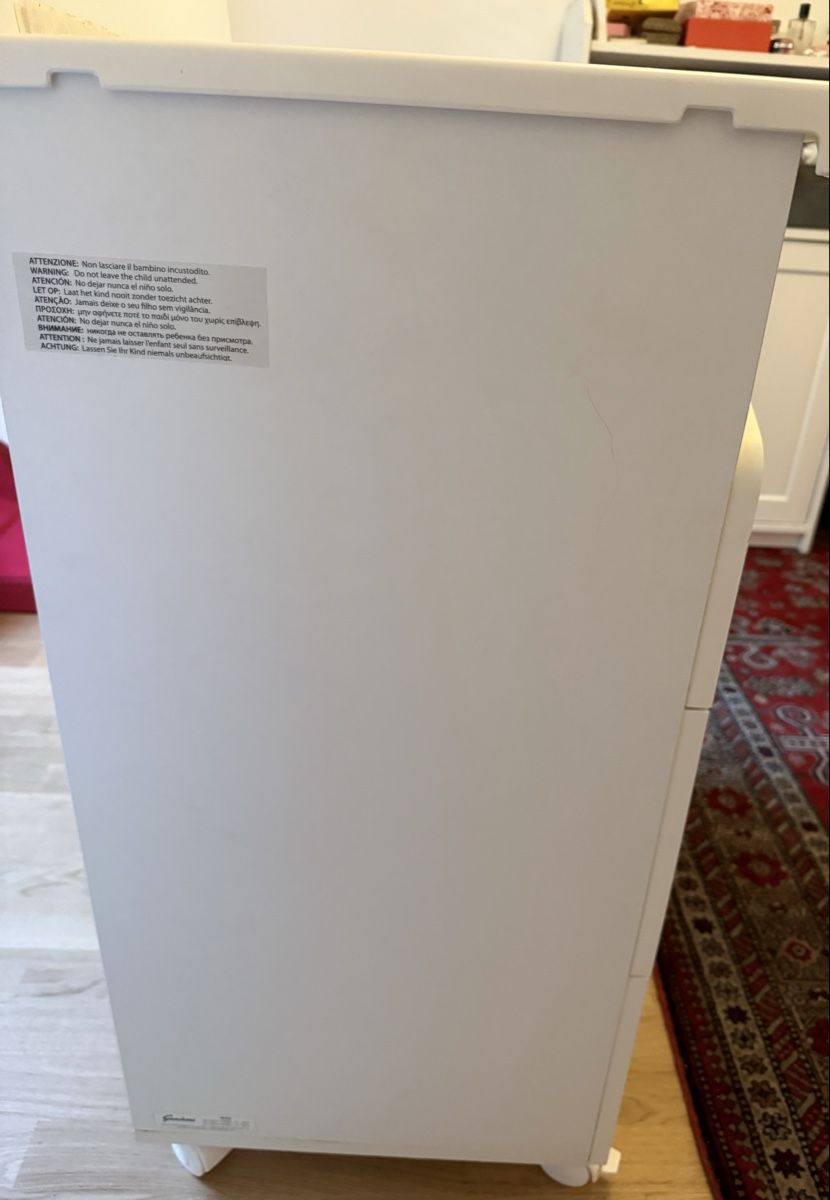 Ikea Fasciatoi & Accessori: White Baby Changing Table with Bath and Three Drawers – Nuovo (secondo la descrizione) da Nyon venduto da raz_7y76 3