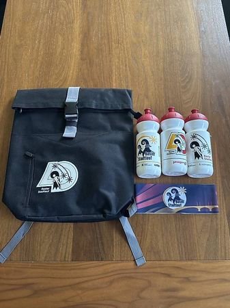 Basler Stadtlauf Set: Rucksack, Trinkflaschen & Stirnband