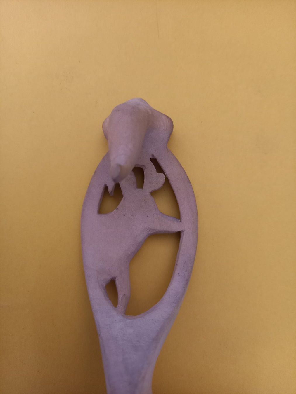 Cucchiai: Cuillère à crème en bois à suspendre - Chamois – Usato da Rossens FR venduto da Souris1 5