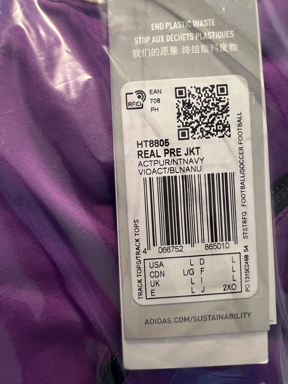 Adidas Giacche: REAL MADRID JACKE NEU L – Nuovo e nell'imballaggio originale da Lüchingen venduto da Jersey_Time 4