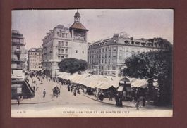 GENEVE - Tour et Pont de l'Île - 1905