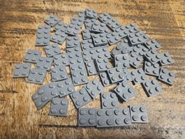 lego 3022 lot de 60 pièces Dark Bluish Gray Plate 2 x 2