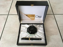 Omas 18K Füllfederhalter in Schattulle und Tinte OVP