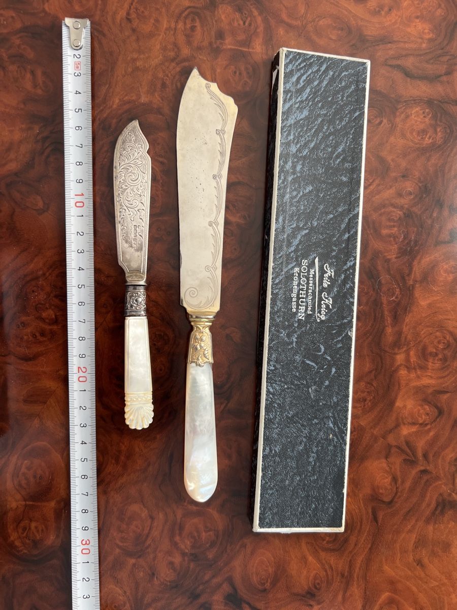 Besteck: Messer Set antik, Schweiz – Gebraucht aus Emmenbruecke von Amstadc