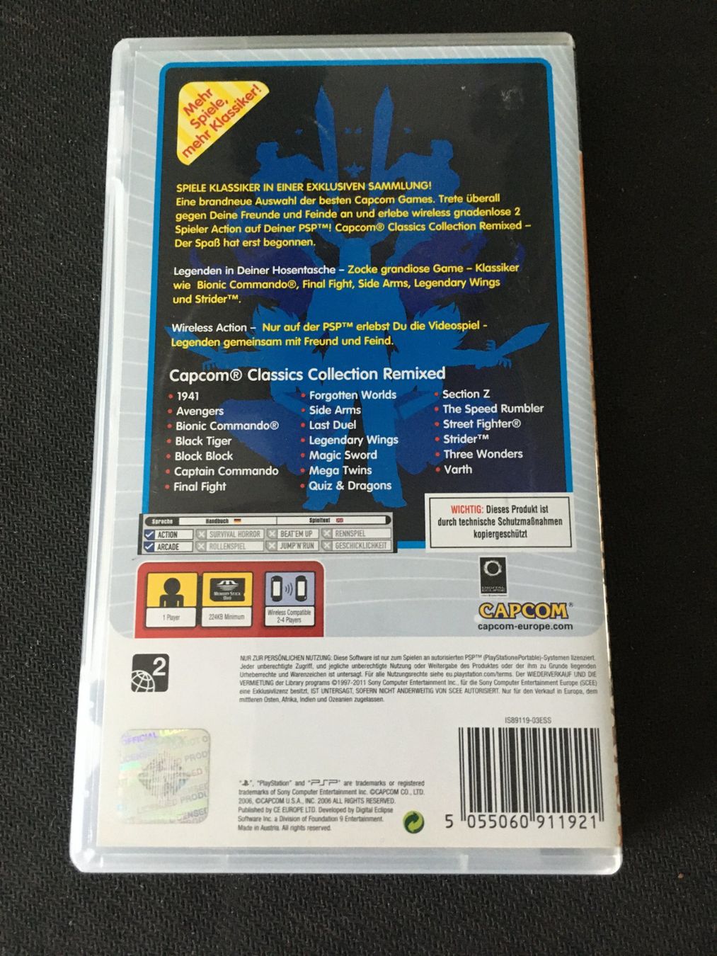 Sony Giochi: Capcom Classics Collection Remixed für PSP – Usato da St.Gallen venduto da sjosjo 1