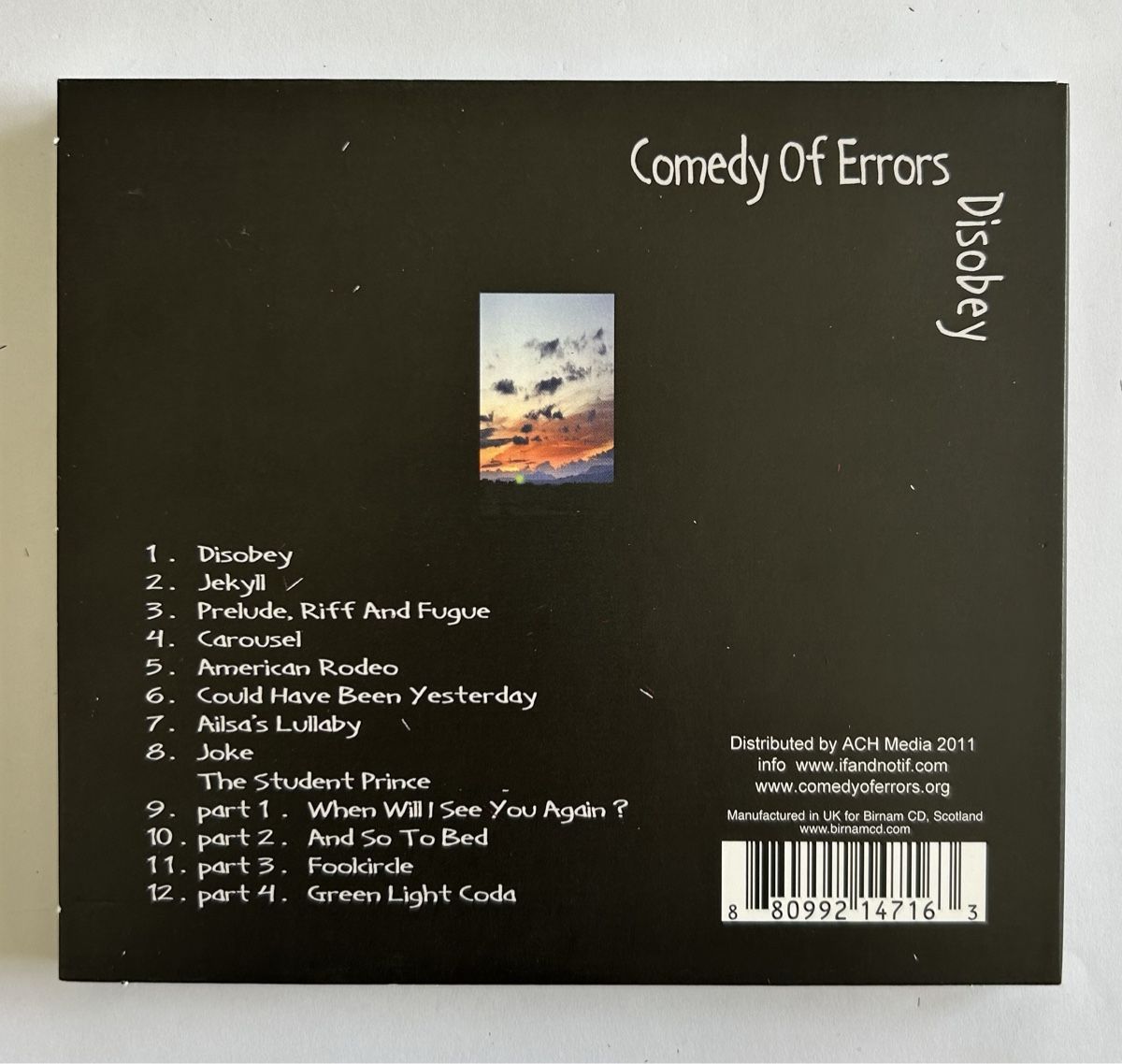 CDs: Progressive Rock/ Comedy of Errors – Gebraucht aus Arcegno von Denni 1