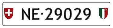 Schilder: Plaque auto NE 29029 – Neu (gemäss Beschreibung) aus Boudevilliers von ENCHERES-PLAQUES-NE