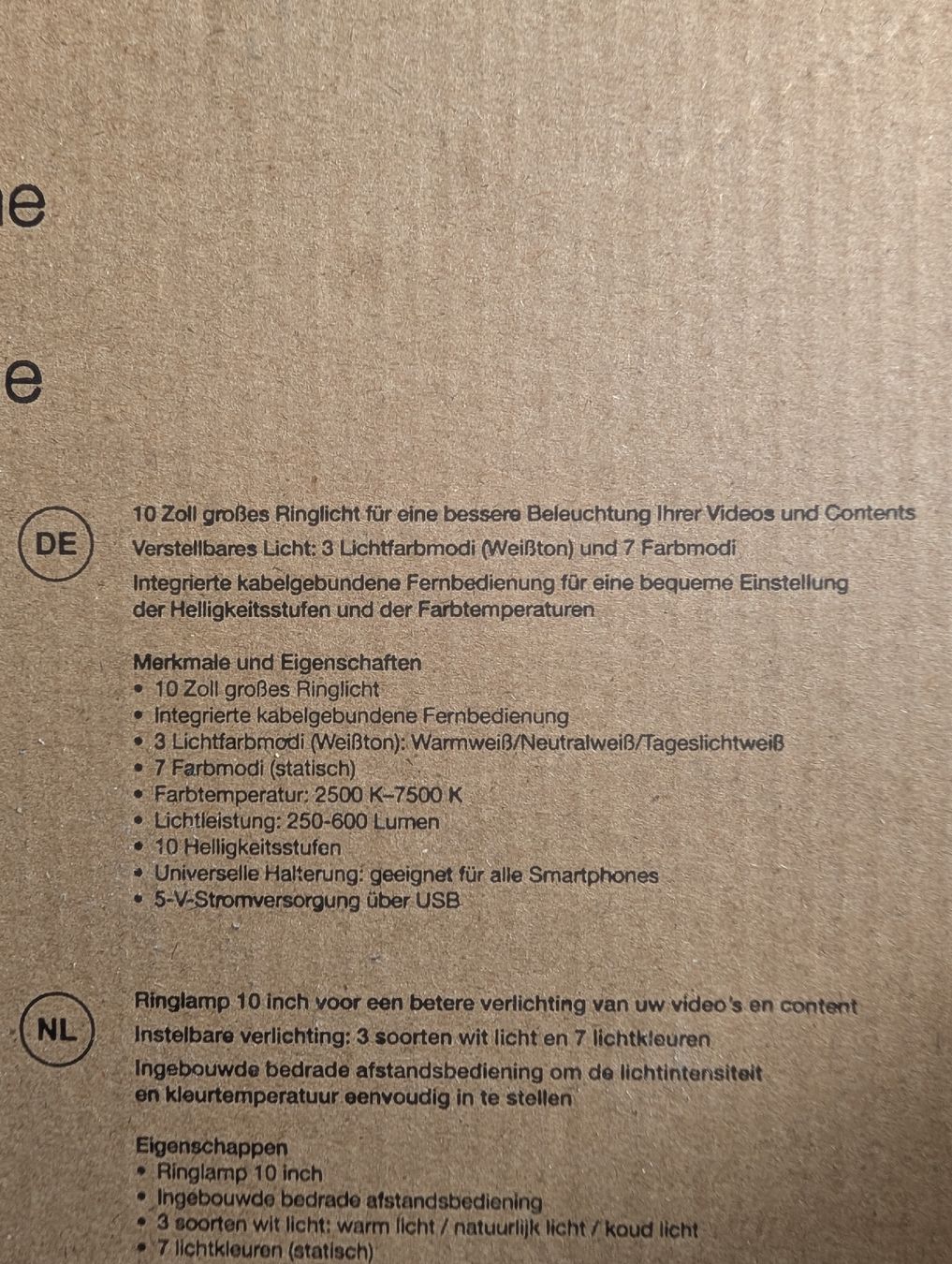Lampade: Ringlicht 10'' für Smartphone – Nuovo e nell'imballaggio originale da Dübendorf venduto da se7_qwf5 1