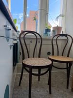 2 originale Fischel Bugholzstühle