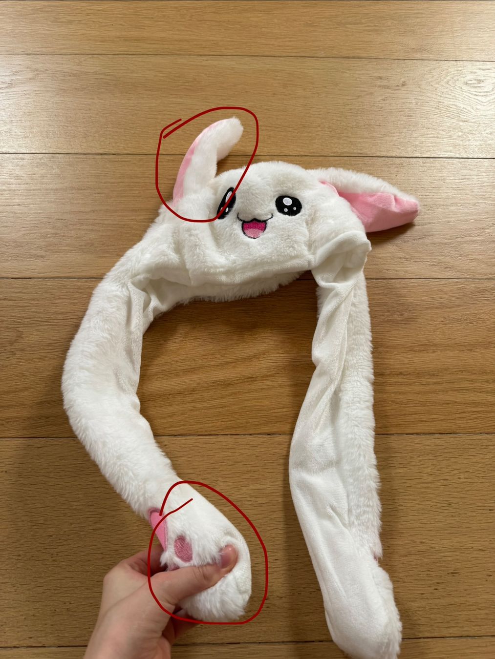 Copricapi, berretti & cappellini: Bonnet Lapin Blanc Avec Oreilles Mobiles – Nuovo (secondo la descrizione) da Jussy venduto da ali_6d7d 2