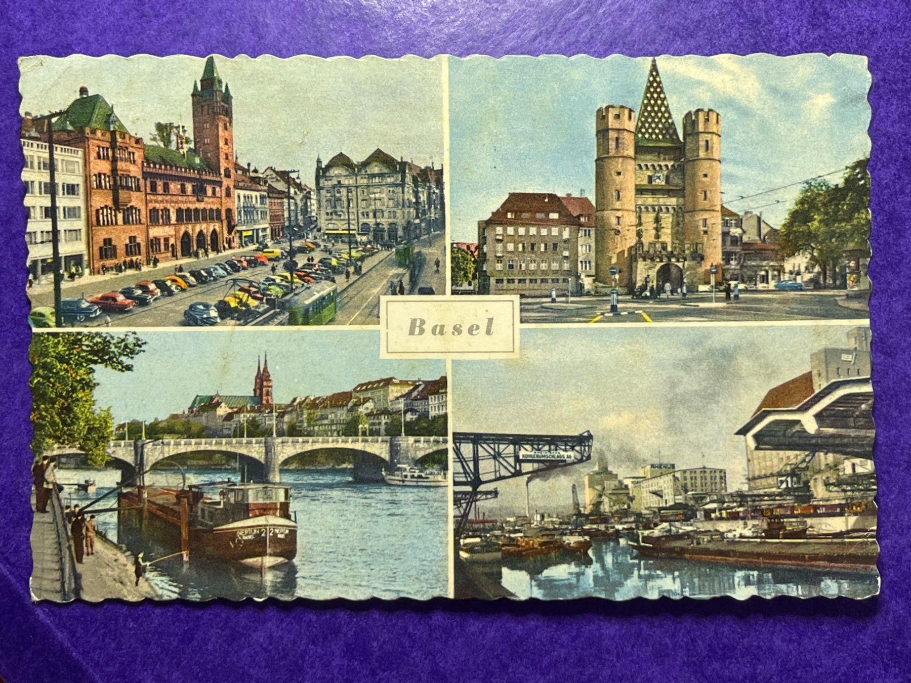 Cartoline postali: Basel - Stempel Freispiele 1956 – Usato da Steg VS venduto da _vinci_