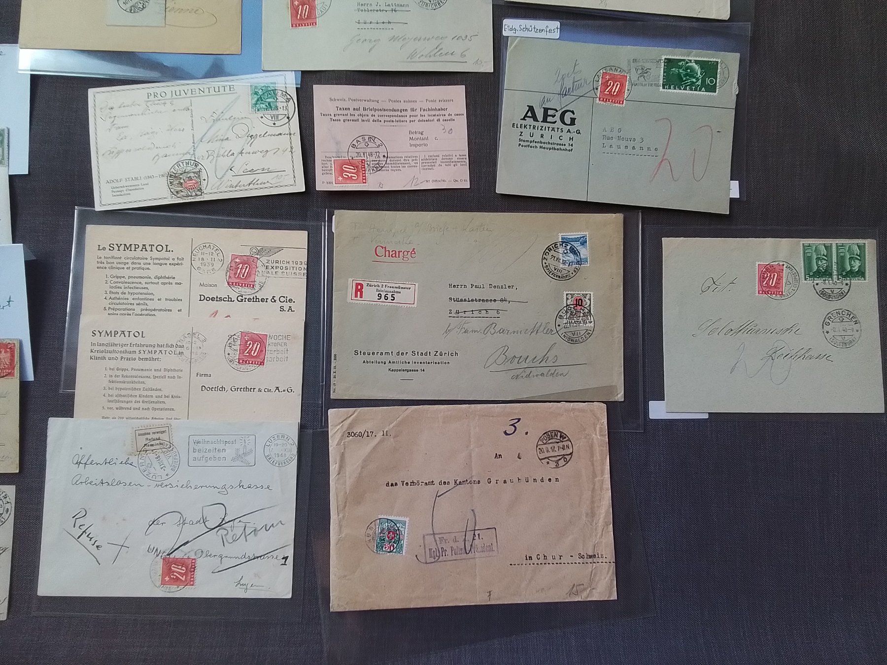 Tutti i francobolli: Sammlung Nachporto Schweiz – Usato da Reichenburg venduto da ibiza18 4