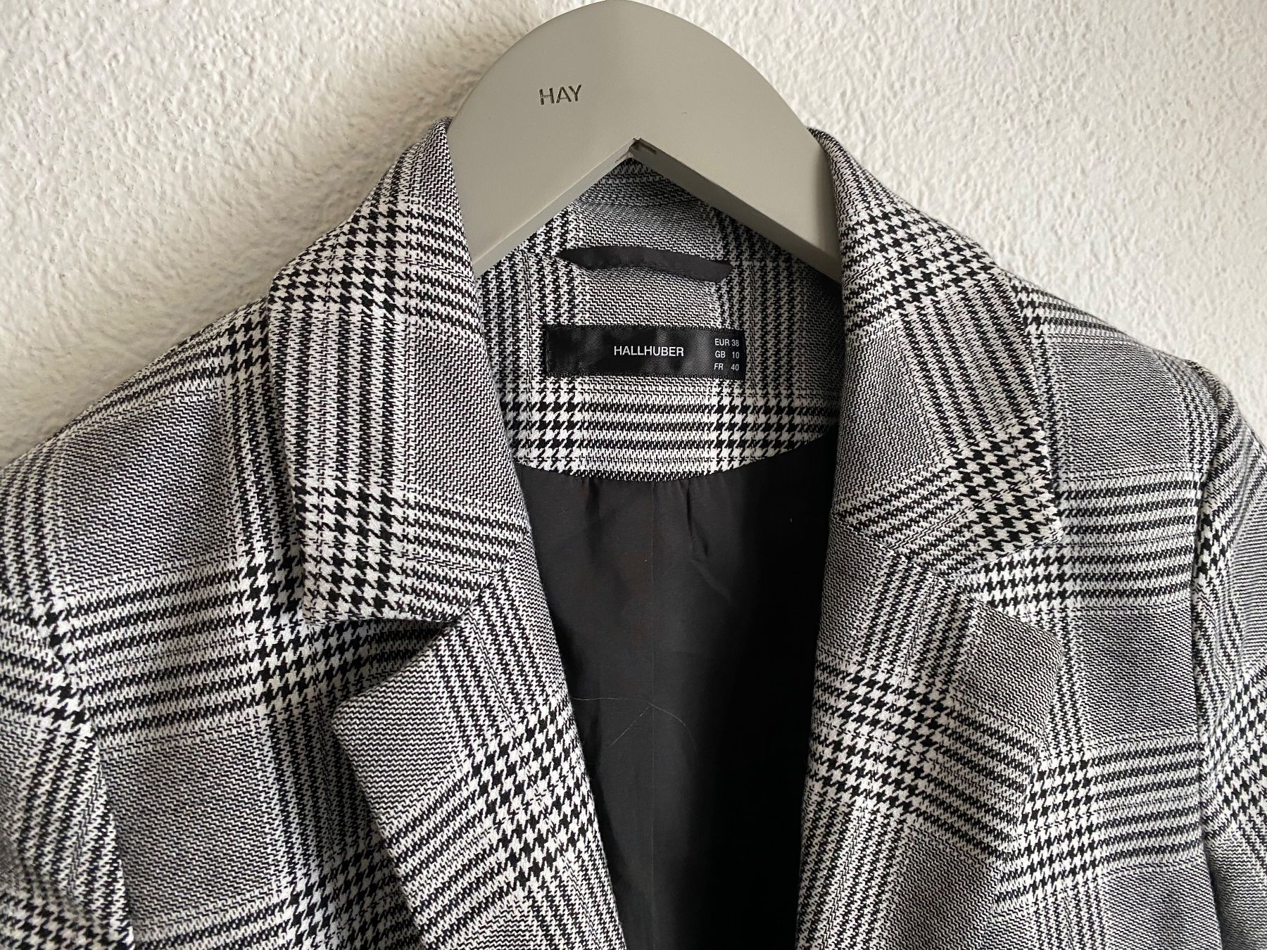 Hallhuber Giacche: Hallhuber Blazer, Karomuster, Grau/Weiss, Gr. 38 – Usato da Spiegel b. Bern venduto da corn2009 1