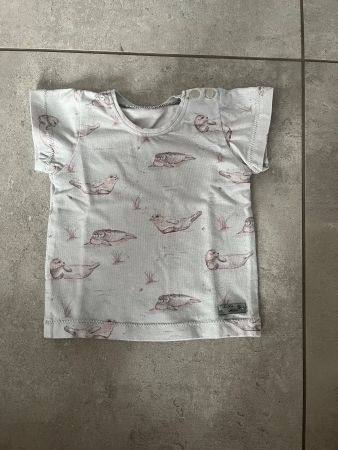 Lilla Mila, Handmade, T-Shirt, grau, Robbe, Gr. 56