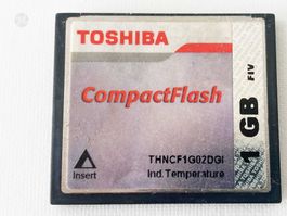 Toshiba Compact Flash 1GB Memory Vintage Digitalkamera