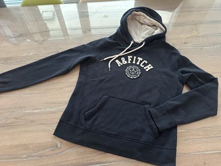 Kapuzenpullover Abercrombie & Fitch dunkelblau Grösse M
