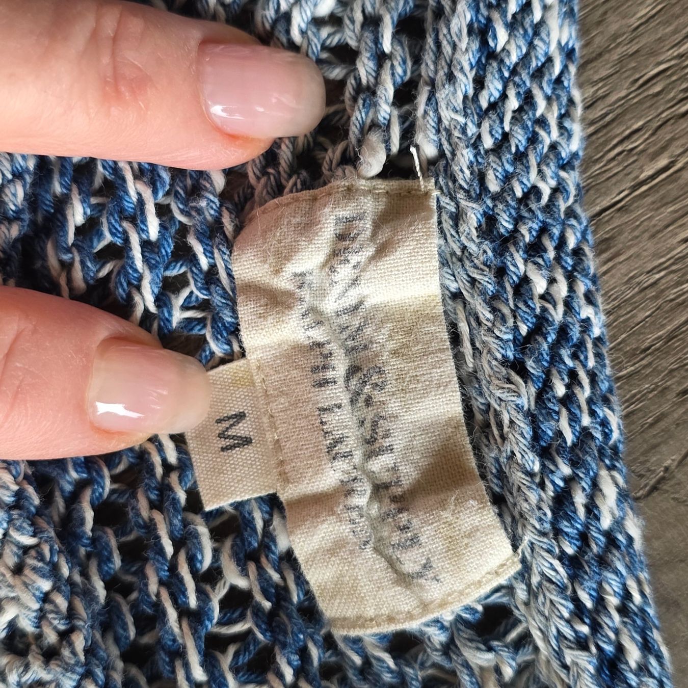 Maglioni & Felpe: 🐸 DENIM & CO LEINEN STRICKPULLOVER PULLOVER BLAU WEISS M – Usato da Môtier (Vully) venduto da Frogs 6