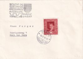 5. Liechtensteinische Briefmarkenausstellung in Vaduz 1949