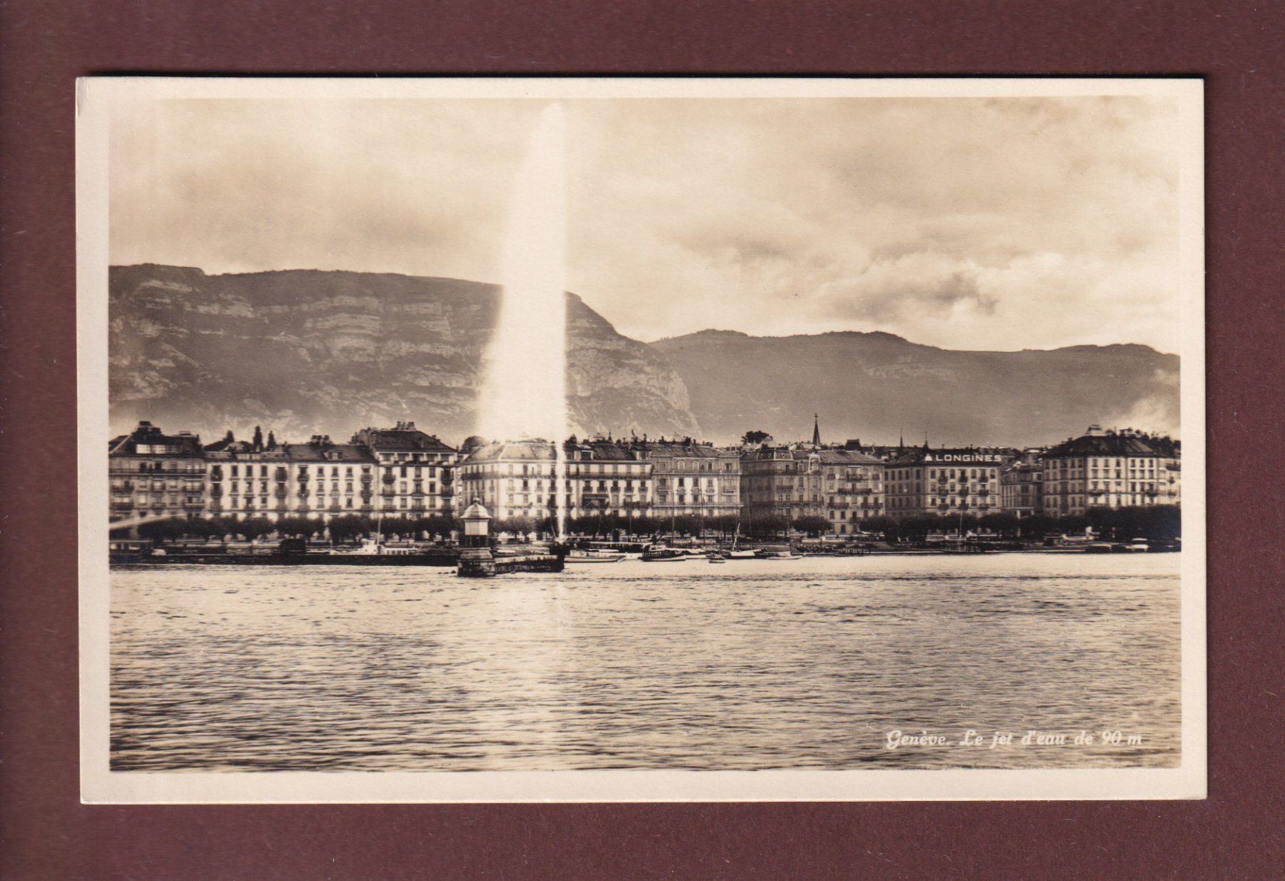 Ansichtskarten: GENEVE - Jet d'Eau – Gebraucht aus Pully von nicecards