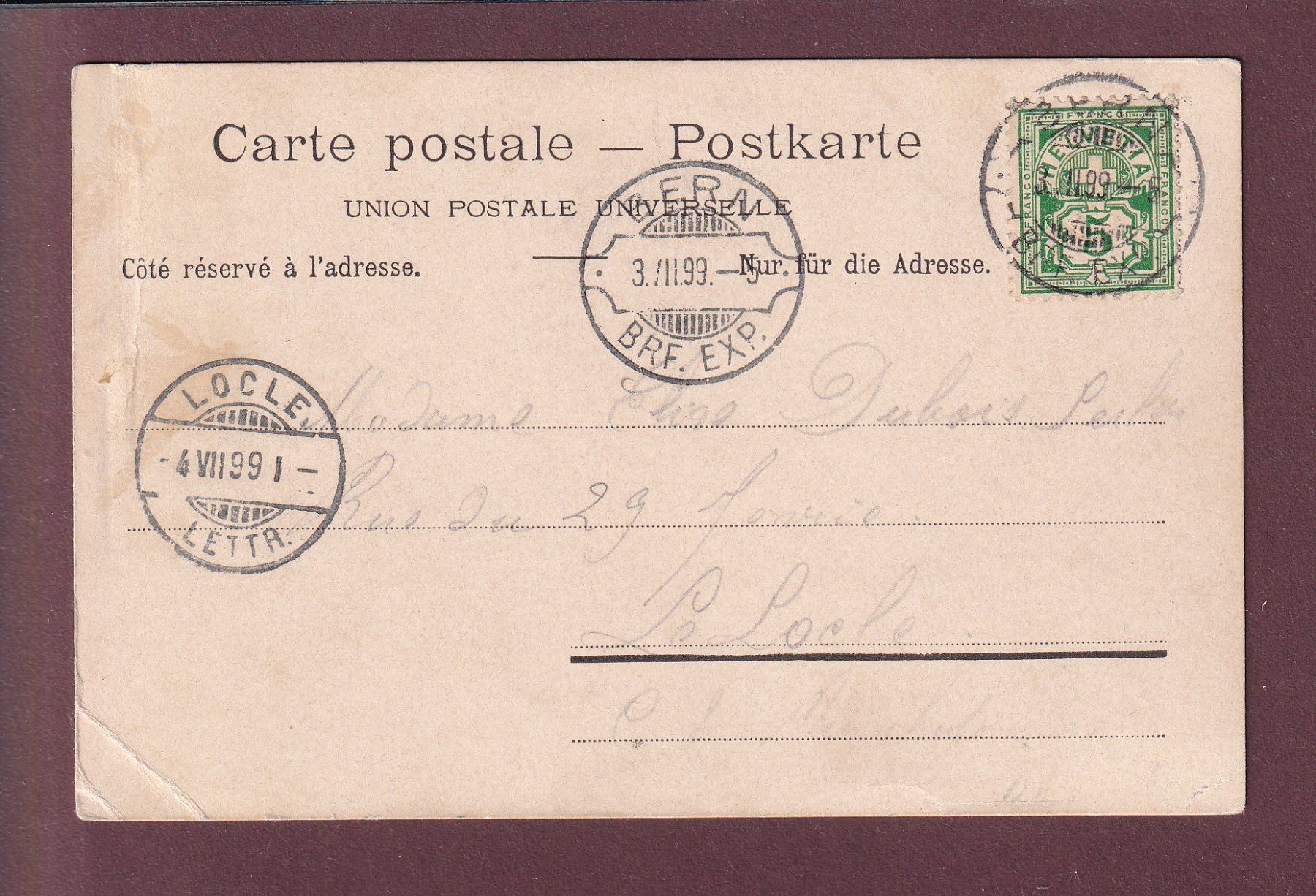 Cartoline postali: BERN - Bärengraben - 1899 CPN // Eckbüge // – Usato da Pully venduto da nicecards 1