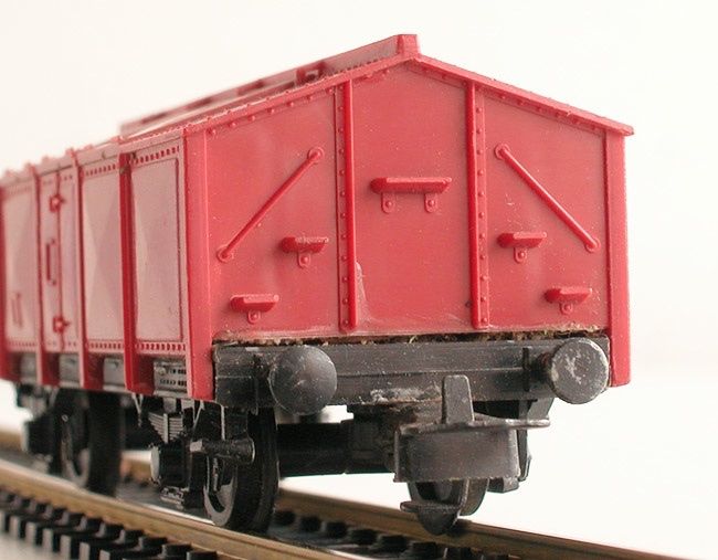 Roco Modellini di ferrovie: Roco Klappdeckelwagen Spur H0 – Usato da Oberwil BL venduto da Klang 2
