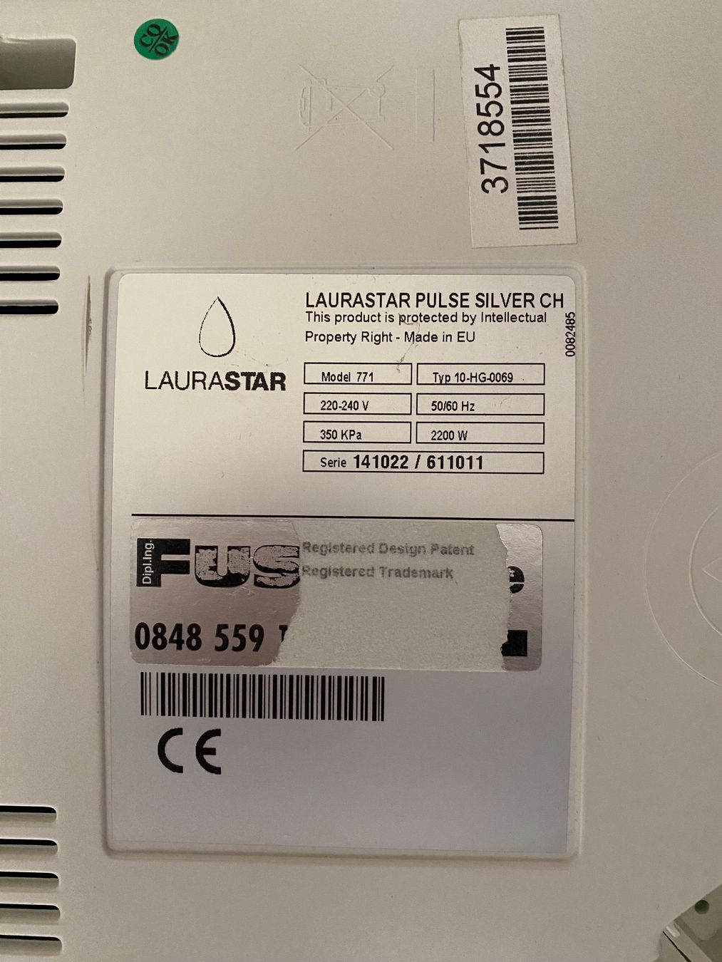 Laurastar Bügeleisen: LauraStar Pulse Silver Bügelsystem gebraucht – Gebraucht aus Baden von dal_r5zm 3