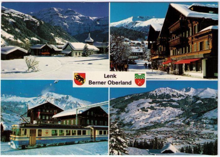Cartoline postali: Lenk - 4 Bild AK – Usato da Binningen venduto da Mountainrider