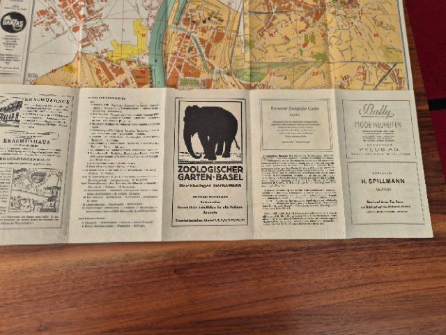 Cartoline: alter Stadtplan 1936 Vintage von Basel – Usato da Lalden venduto da aneleh58 3