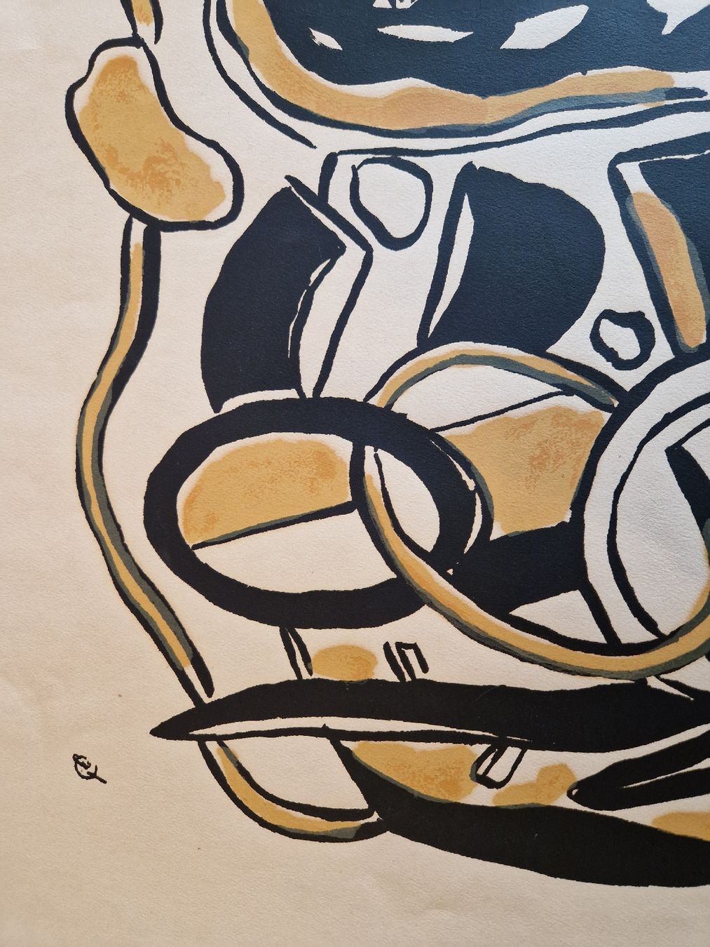 Grafiken & Lithographien: Fernand Leger.Tête de femme avec composition. – Gebraucht aus Mex VD von penska 2