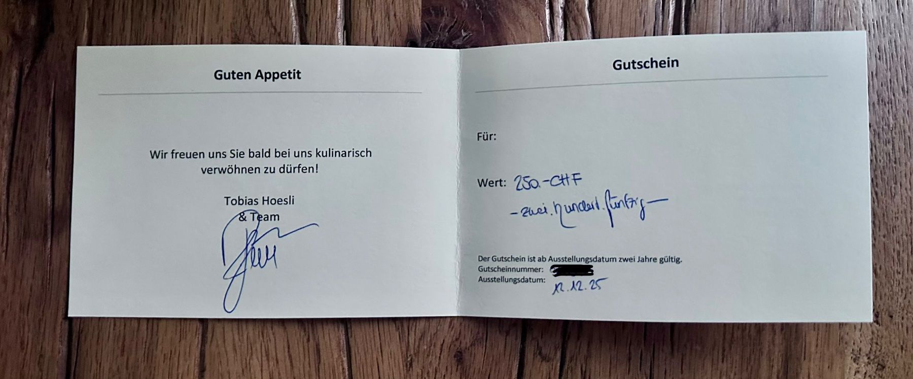 Bons: Restaurant Marktküche im Wert von CHF 250 – Neuf (Voir description) à Zürich par Emox 1
