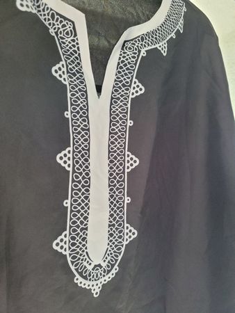 Schwarzes Strandkleid Gr. XL - Sommerkleid - neu
